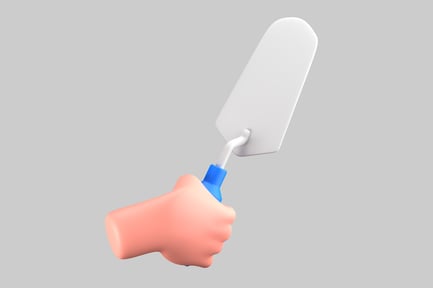 Preview: Cartoon trowel hand tool