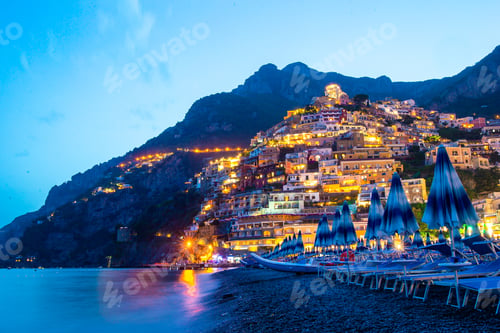 Preview: Beautiful coastal towns of Italy - scenic Positano in Amalfi coast