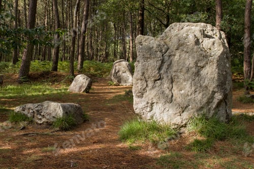 Preview: Group of menhirs near stone Chair of the Caesar