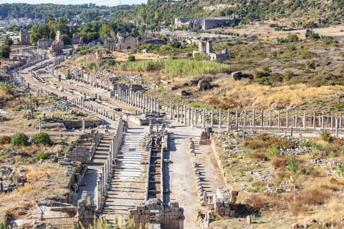 Preview: Nymphaeum of Perge. Ruins of ancient Pamphylian city located in Antalya Province, Turkey.
