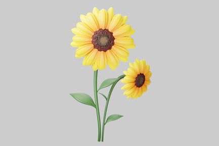 Preview: Two sunflowers.