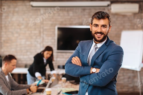 Preview: Businessman posing in the office