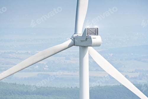 Preview: wind turbine from aerial view