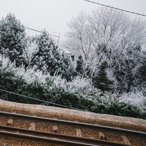Preview: railway in winter