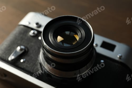 Preview: Retro camera, photo shooting on retro camera