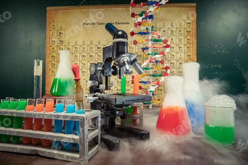 Preview: Rapid chemical reaction in school laboratory with DNA model.