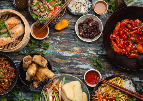 Preview: Assorted Chinese dishes