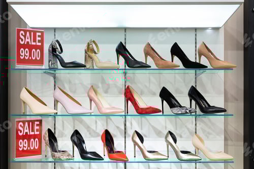 Preview: Stylish High Heels on Display for Sale