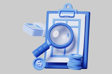 Preview: Financial audit cartoon icon