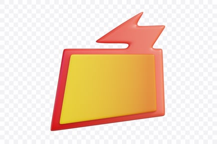 Preview: 3D Tilted Chat Bubble