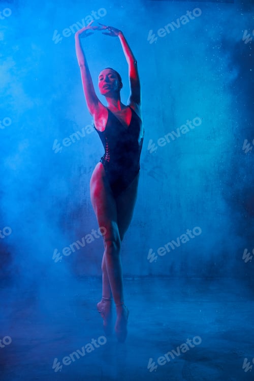 Preview: Wet ballerina dancing on socks