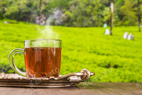 Preview: Tea in a glass cup