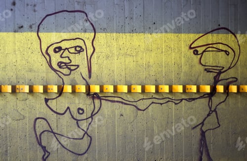 Preview: Street art on the wall at the street