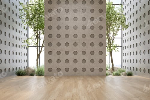 Preview: Modern style conceptual interior empty room