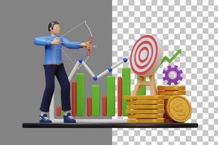 Preview: Business Target 3D Illustration