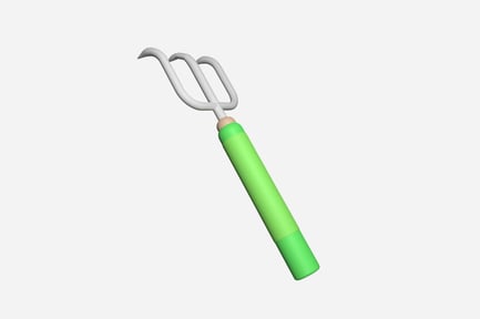 Preview: Hand Rake 3D Illustration