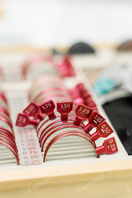 Preview: Trial frame lenses for visual system assessment of patient eyes and vision power