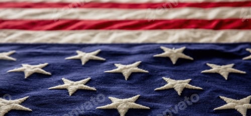 Preview: USA flag background, close up. US America national day celebrate symbol