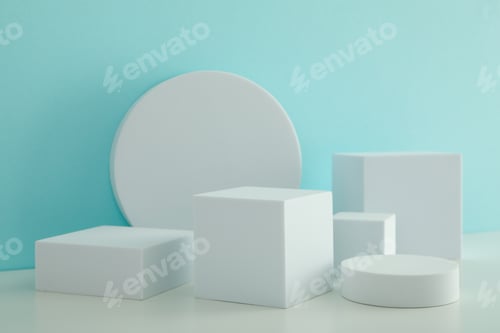 Preview: Composition with podium for your design and advertising