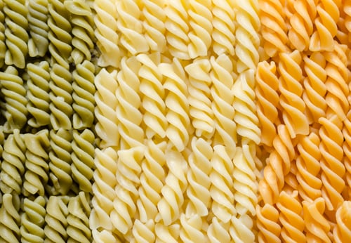 Preview: Fusilli pasta italian flag