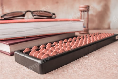 Preview: Abacus on wooden
