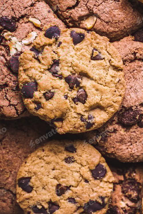 Preview: Chocolate Chip Cookie Close-Up Food Photography