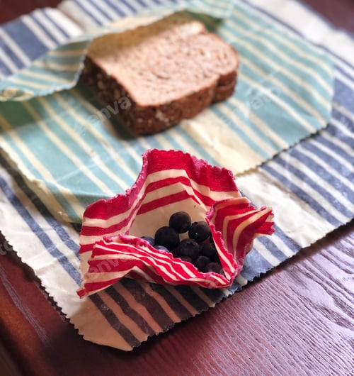 Preview: Reusable - environmentally friendly wax wraps for food