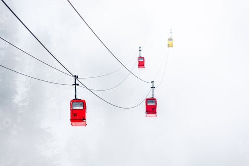 Preview: Beautiful shot of Zwolferhorn Cable Car in Sankt Gilgen, Austria