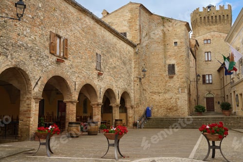 Preview: Moresco, medieval village in Fermo province, Marche, Italy