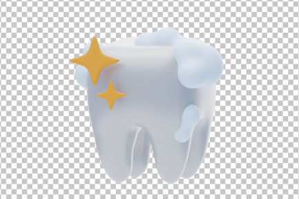Preview: Tooth Cleaning 3D Icon