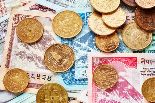 Preview: Close up picture of Nepalese rupee.