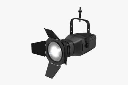 Preview: Black Stage Spotlight with Adjustable Barn Doors