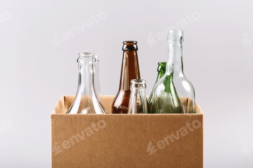 Preview: Eco-conscious waste sorting with glass containers