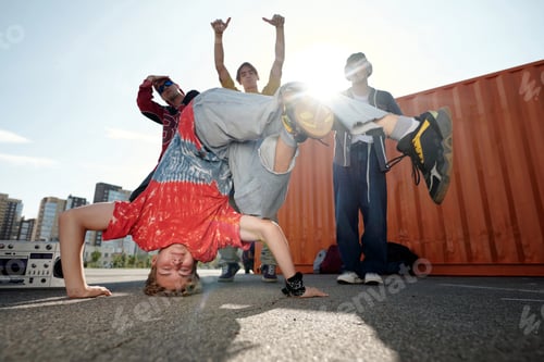 Preview: Breakdancing on Urban Street during Daytime Performance