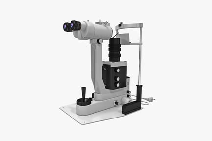 Preview: Laboratory microscope with adjustable arm and control panel