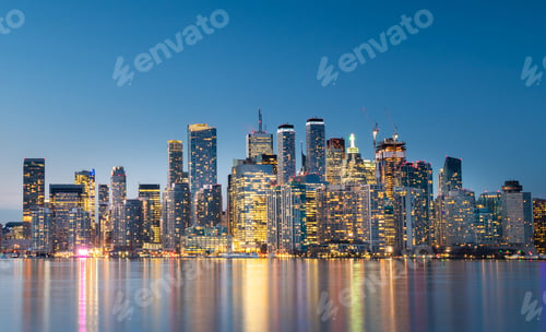 Preview: Toronto city skyline at night, Ontario, Canada