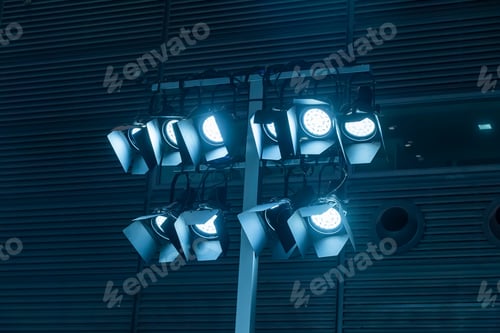 Preview: Spotlights On A Theatre Stage
