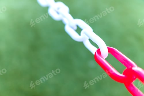 Preview: Chains with unfocused background and copy space for background use.