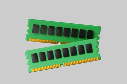 Preview: Green ram memory sticks pair