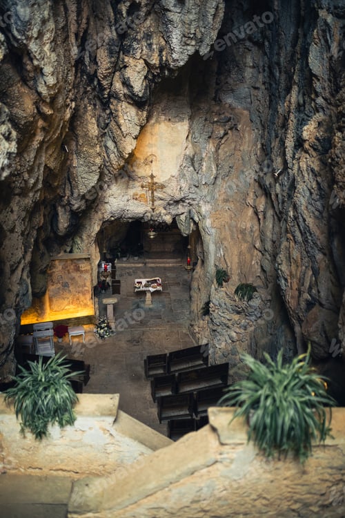 Preview: Catholic church located in a natural cave