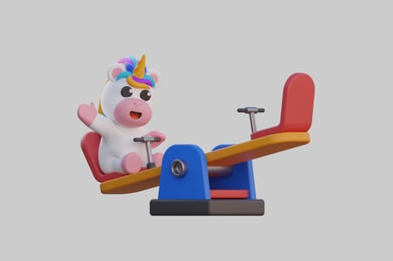 Preview: Seesaw unicorn toy cute design