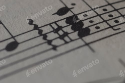 Visualização: Macro de partitura musical