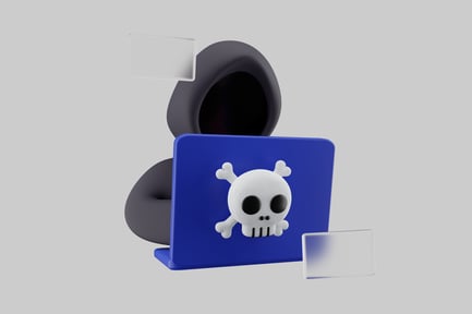 Cyber hacker cartoon character concept