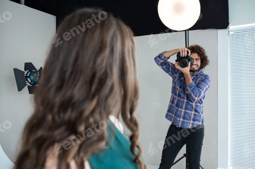 Preview: Female model posing for a photoshoot