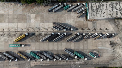 Preview: Aerial view fuel tanker truck transportation and logistics Industry, Petrol fuel tanker truck