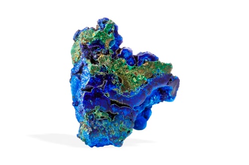 Preview: Raw Azurite-Malachite Stone with Deep Blue and Green Patterns