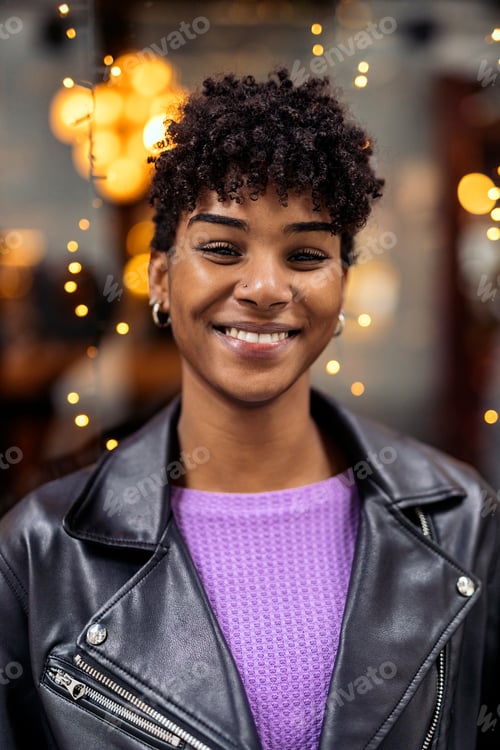 Preview: Young Beautiful Afro Girl Portrait