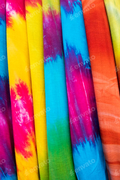 Preview: Amazing colorful Balinese clothes for sale in Ubud, Bali, Indonesia