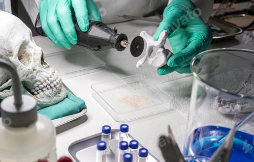 Preview: Forensic scientist removes bone from human skeleton to investigate murder