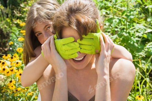 Preview: Mother and daughter playing